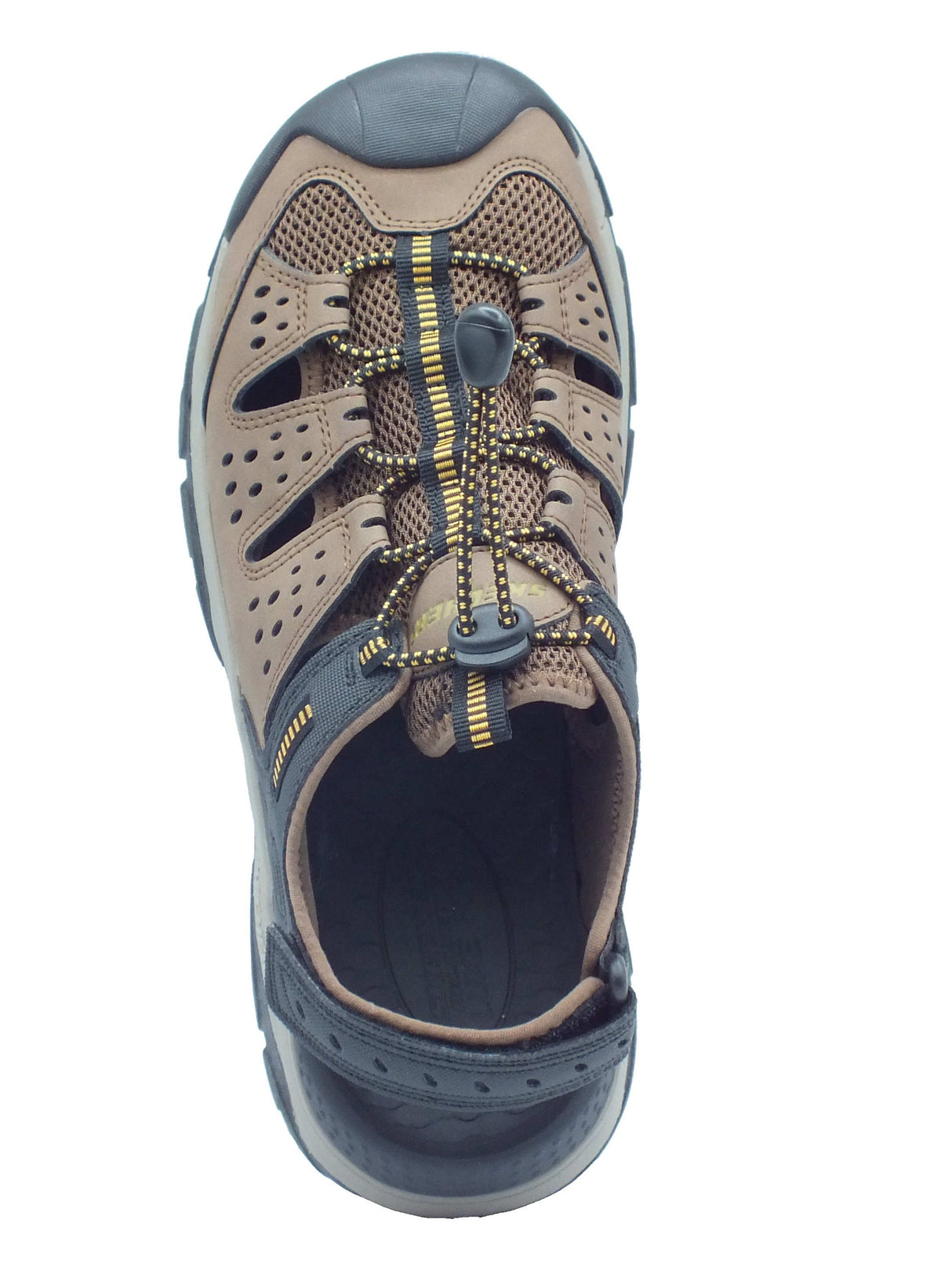Skechers Skechers Sandali Uomo 205113 Tresmen Menard Brown Black pelle marrone Brown Black