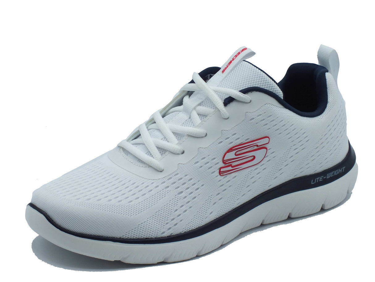 Skechers Skechers Sportive Uomo 232395 Summits White Navy sintetico bianco White Navy