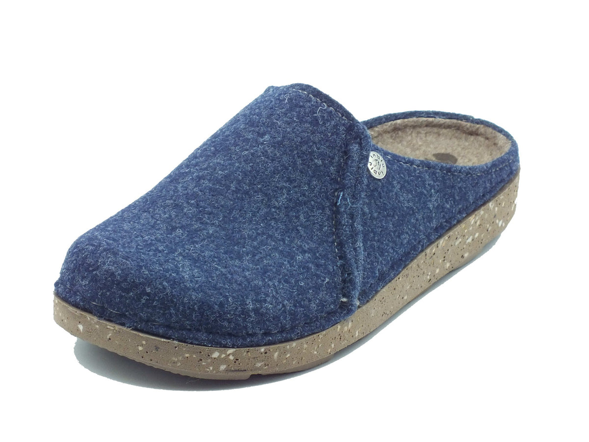 InBlu InBlu Pantofole Uomo MT000024 Avio lana blu Avio