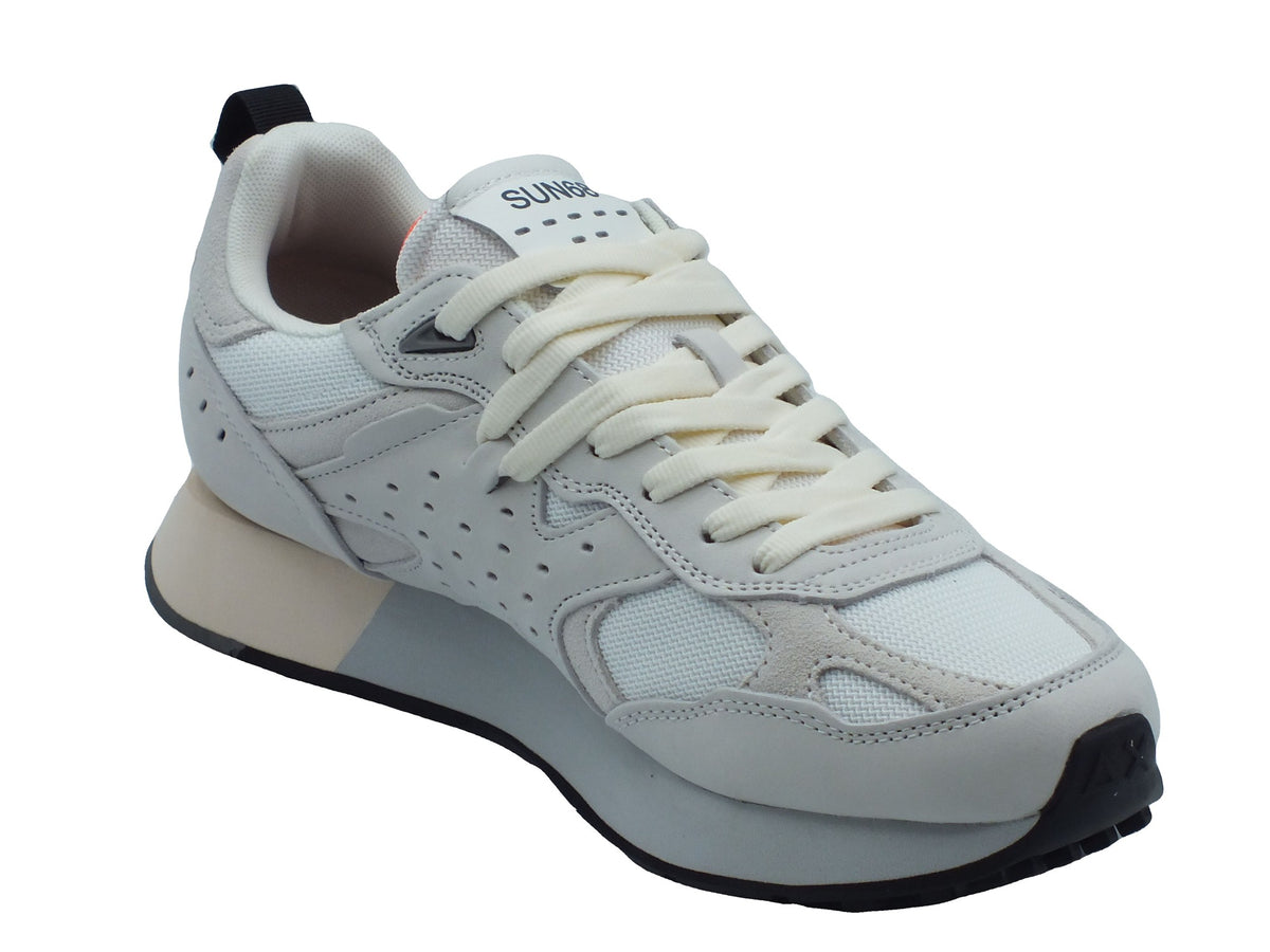 SUN68 SUN68 Sportive Uomo Z46127 Jaki Nubuck Bianco pelle bianco Bianco