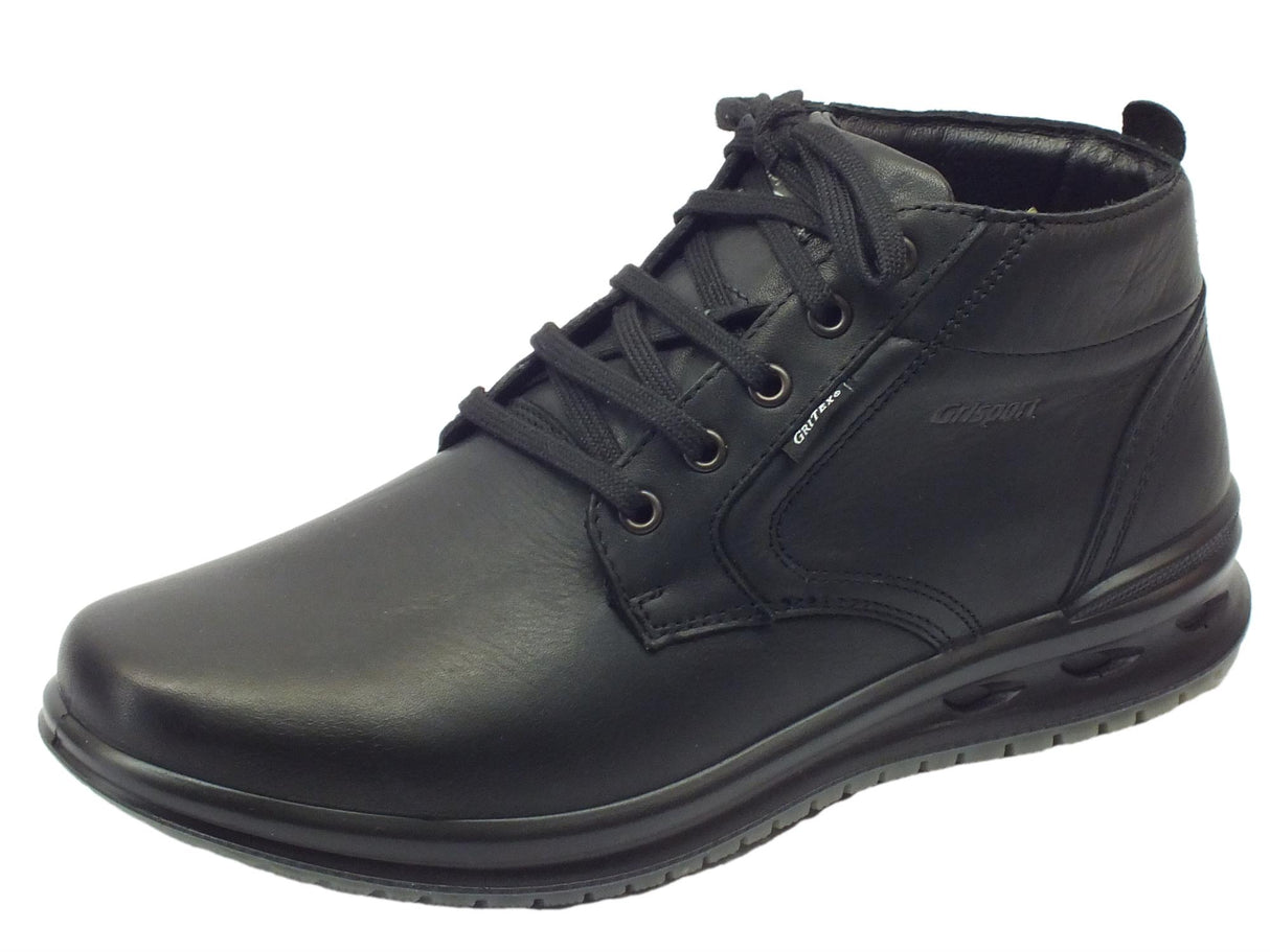 Grisport Scarponcini Grisport Active in pelle nera fondo antistatico Nero