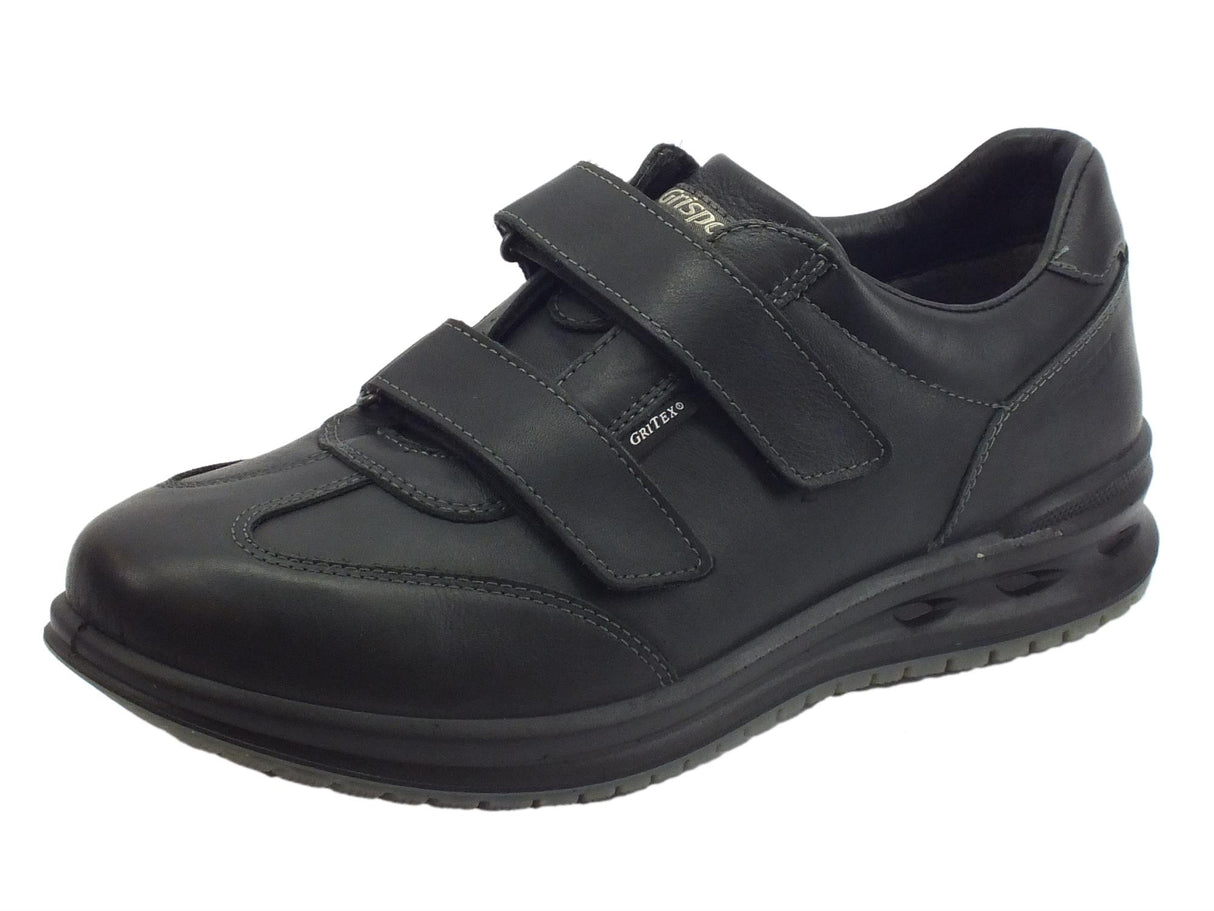 Grisport Scarpe Antistatiche Grisport Active in pelle nera con doppia chiusura a strappo Nero