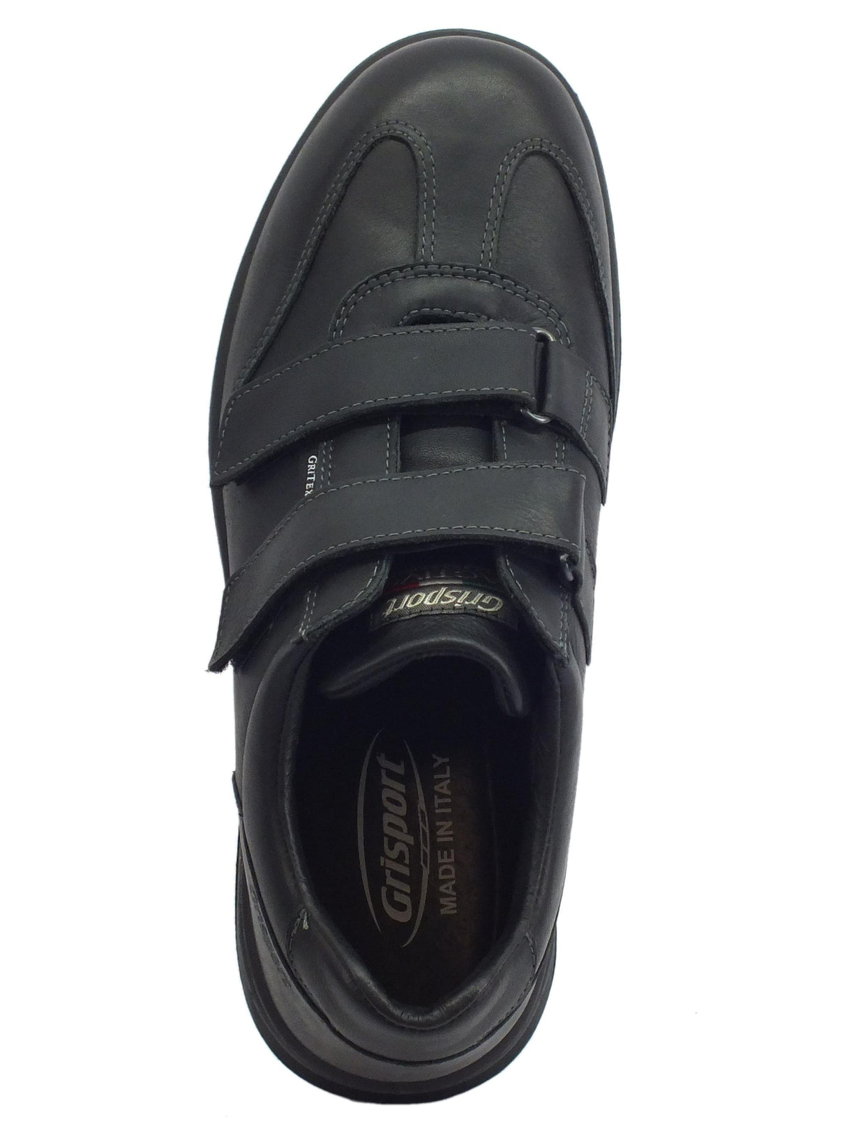Grisport Scarpe Antistatiche Grisport Active in pelle nera con doppia chiusura a strappo Nero