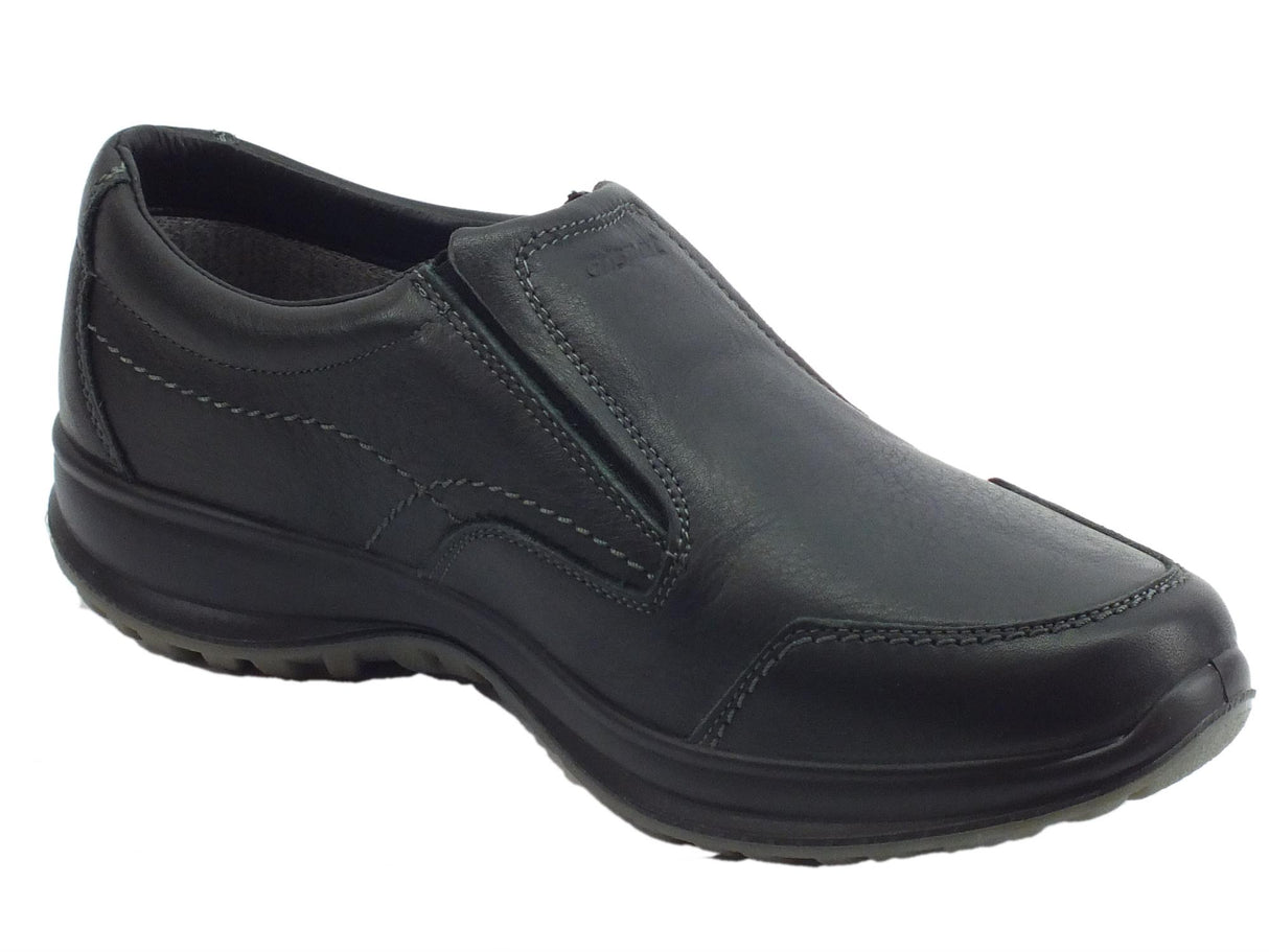 Grisport Mocassini Grisport Active per uomo in pelle nera antistatici antishock Nero