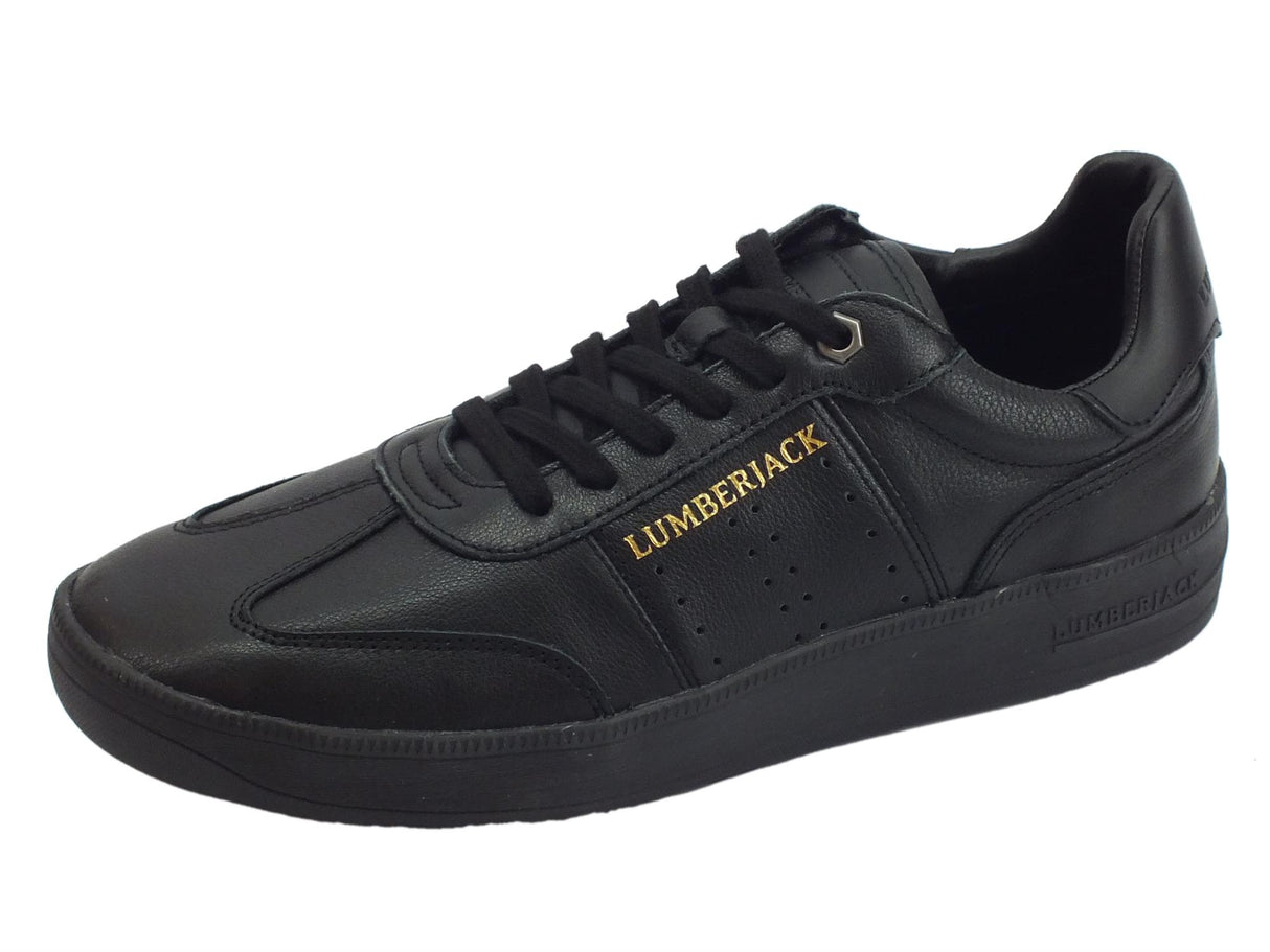 Lumberjack Lumberjack Summer Chuck SM59005-001 CB001 Black scarpe sportive per uomo in pelle nera Black