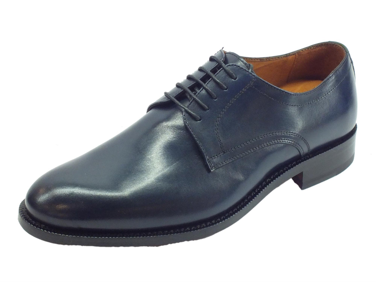 Mercanti Fiorentini Mercanti Fiorentini Pegaso Oceano scarpe classiche per uomo in pelle blu fondo cuoio Oceano