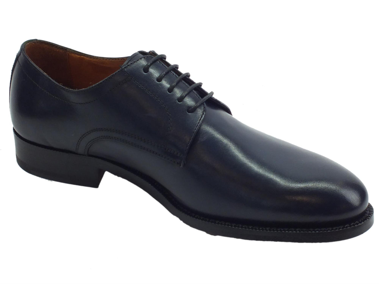 Mercanti Fiorentini Mercanti Fiorentini Pegaso Oceano scarpe classiche per uomo in pelle blu fondo cuoio Oceano