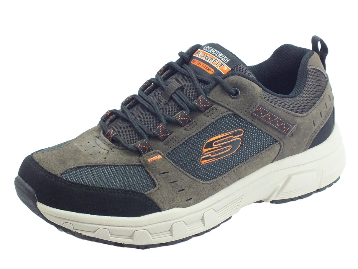 Skechers Skechers Outdoor 51893/CHBK Oak Canyon Chocolate Black Scarpe Uomo tessuto e pelle Chocolate Black
