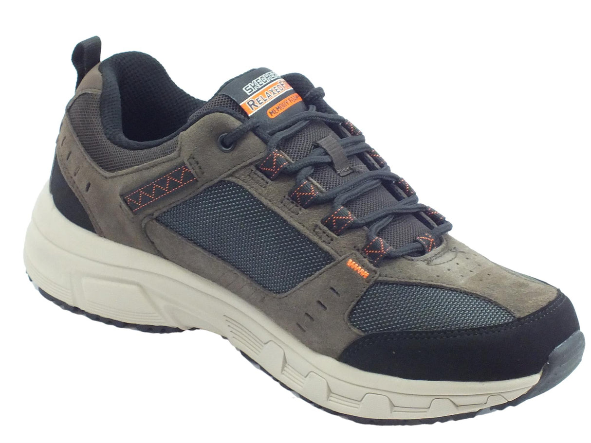 Skechers Skechers Outdoor 51893/CHBK Oak Canyon Chocolate Black Scarpe Uomo tessuto e pelle Chocolate Black