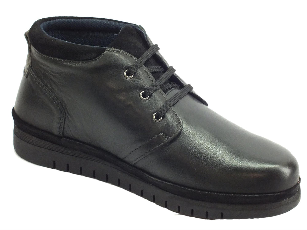 Zen Zen 978043 Nero Scarponcini uomo in pelle sottopiede memory Nero