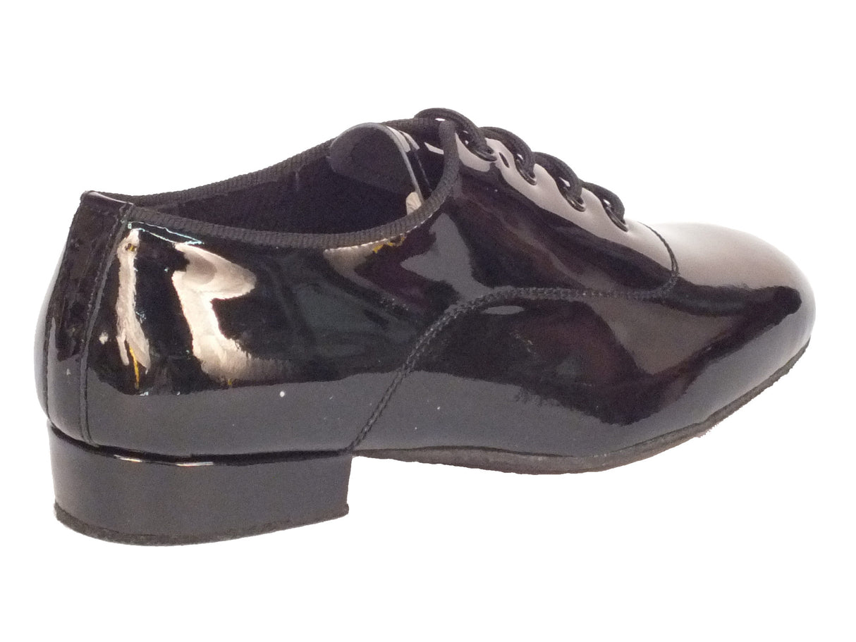 Vitiello dance shoes Scarpa da bambino per ballo standard in vernice colore nero brillante Nero
