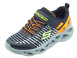 Skechers Skechers Lights 401650L Lights Novlo Black Orange Scarpe Sportive per Bambino in tessuto Black Orange