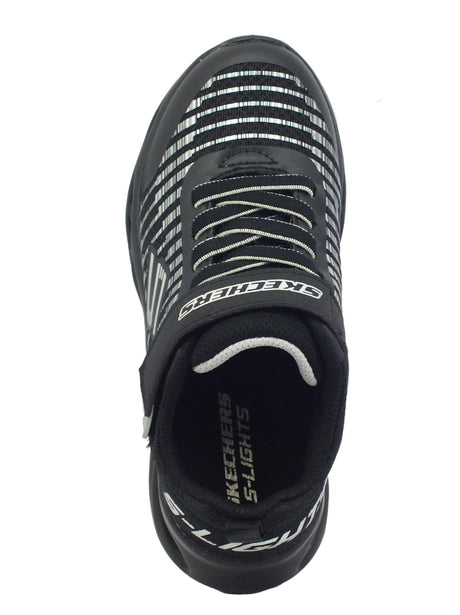Skechers Skechers Lights 401650L Lights Novlo Black Silver Scarpe Sportive per Bambino in tessuto Black Silver