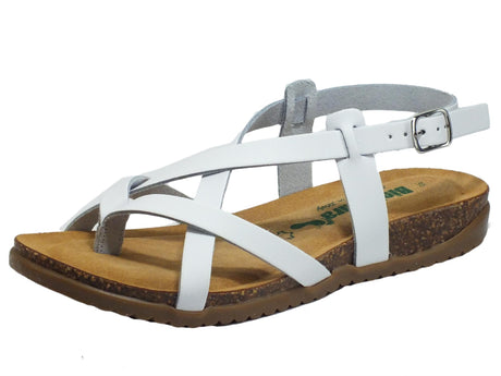 BioNatura BioNatura Infradito zeppa bassa Donna 34 A 2005 IMB By Cast Bianco pelle bianco Bianco
