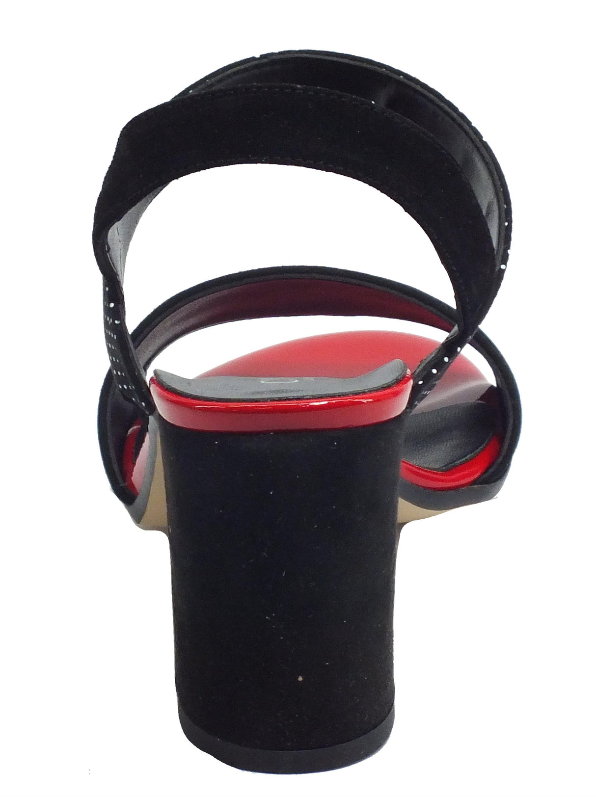 Cinzia Soft Cinzia Soft IBBF918 Camoascio Poisse Nero Rosso Sandali per Donna eleganti vintage tacco alto Nero Rosso