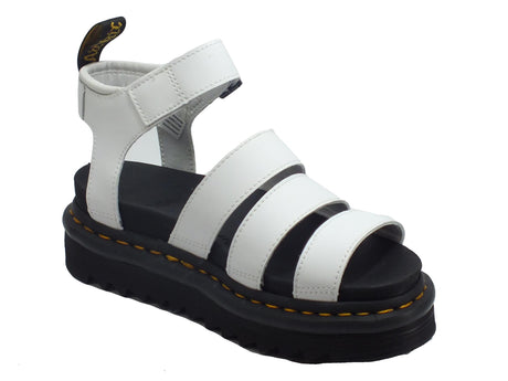 Dr. Martens Dr. Martens Blaire 25768100 Hydro White Sandali Donna in pelle zeppa alta White