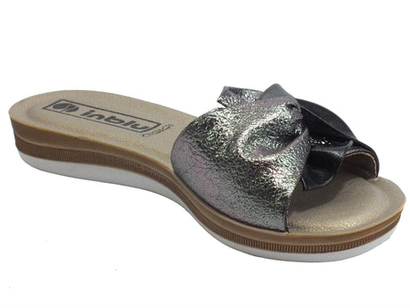 InBlu InBlu BA000029 Nero Ciabatte per Donna con fiocco Nero