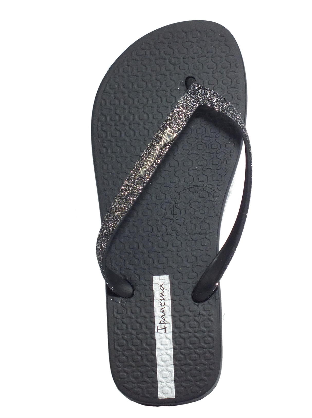 Ipanema Ipanema 81739 Lolita III Fem Black Infradito Grendene Donna zeppa bassa con brillantini Black