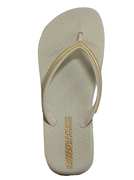 Ipanema Ipanema 82764 Mesh V Plat Fem Beige Gold Infradito Grendene Donna zeppa media Beige