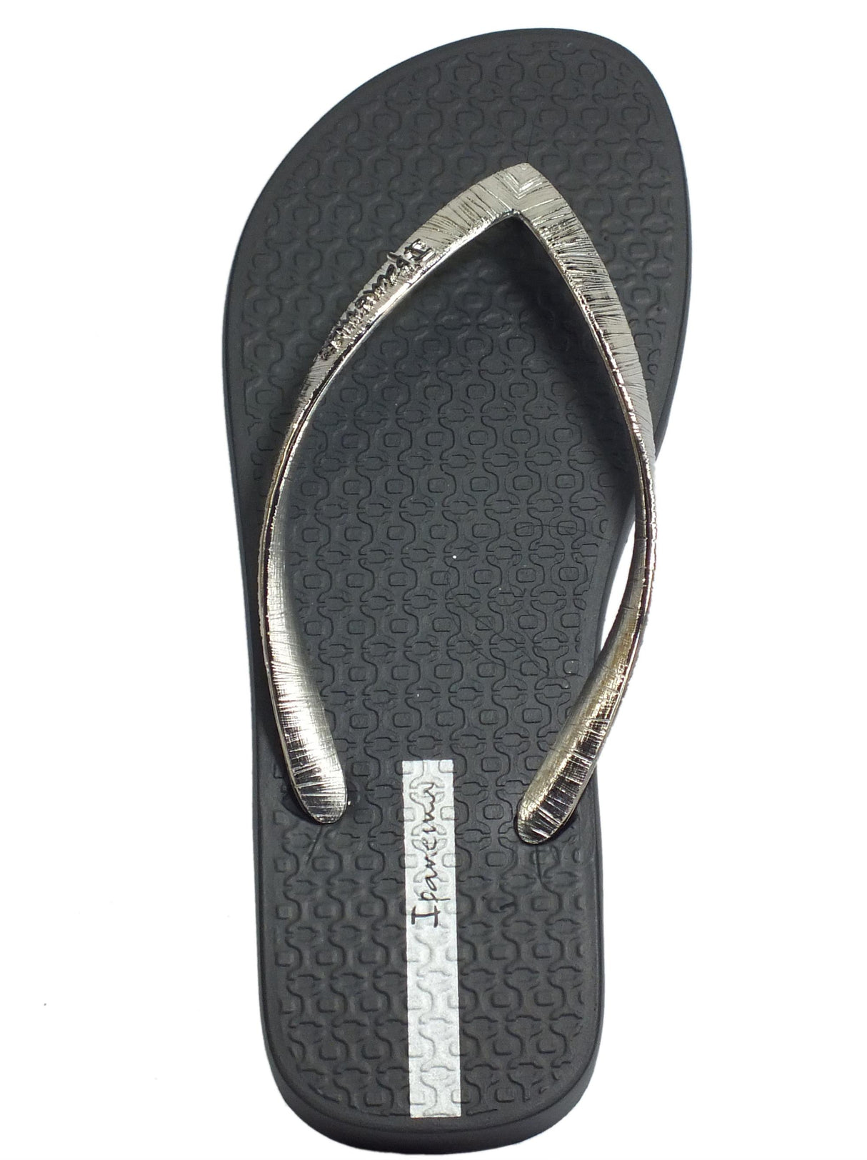 Ipanema Ipanema 82870 Glam II Fem Black Metallic Silver Infradito Glam Donna zeppa bassa Black