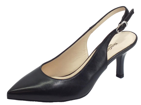 Nero Giardini NeroGiardini E011090DE Nappa Nero Decoltè aperto per Donna in pelle con tacco alto nero