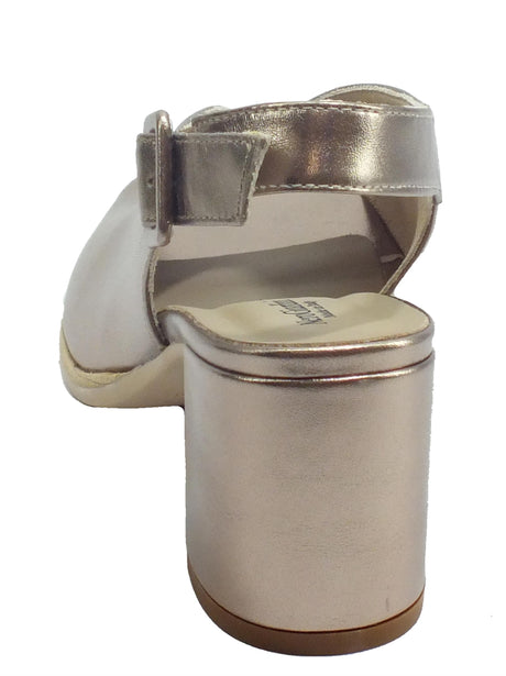 Nero Giardini NeroGiardini E012271D Oxigen Bronzo Sandali Donna tacco alto pelle fibia caviglia Bronzo