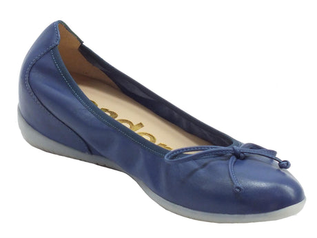 Wonders Wonders A-1101 Sauvag Baltic Ballerine alto in pelle blu baltico Sauvag Baltic