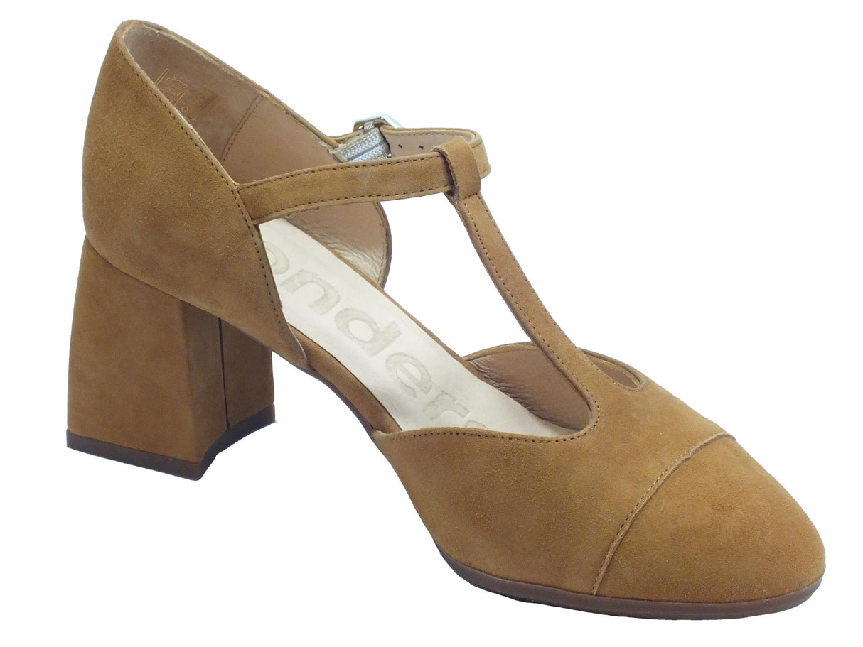 Wonders Wonders I-7723 Ante V Sand Sandali con tacco alto in nabuk sabbia Ante V Sand