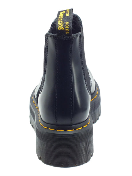Dr. Martens Dr. Martens 24687001 2976 Quad Black Polished S. Scarponcino per Donna modello Beatles in pelle Black