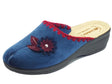 InBlu InBlu BJ00110 Blu Pantofole per Donna in tessuto fantasia fiore Blu