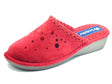 InBlu InBlu DC000017 Bordeaux Pantofole per Donna in tessuto fantasia poisse rossi Bordeaux