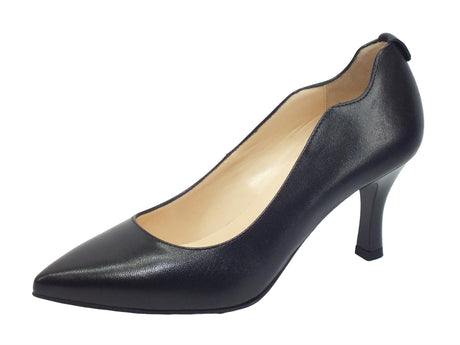 Nero Giardini NeroGiardini I013470DE Nappa Nero Decolté elegante a punta per Donna in pelle tacco basso Nero