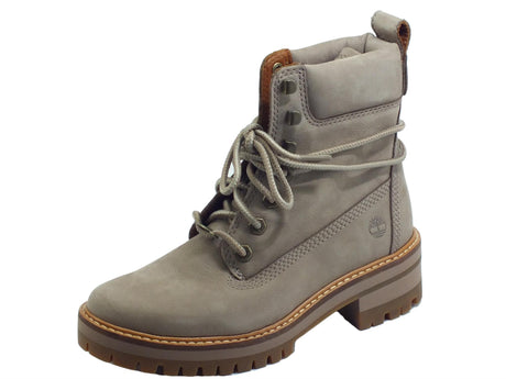 Timberland Timberland 0A1RQX Courmayeur Valley 6 in Boot Taupe Nubuck Scarponcini donna modello Beatles nabuk Taupe
