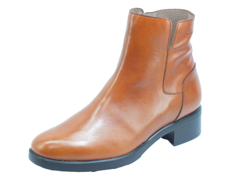 Wonders Wonders D-9302 Oregon Conac Stivaletto con tacco basso per Donna in pelle Conac