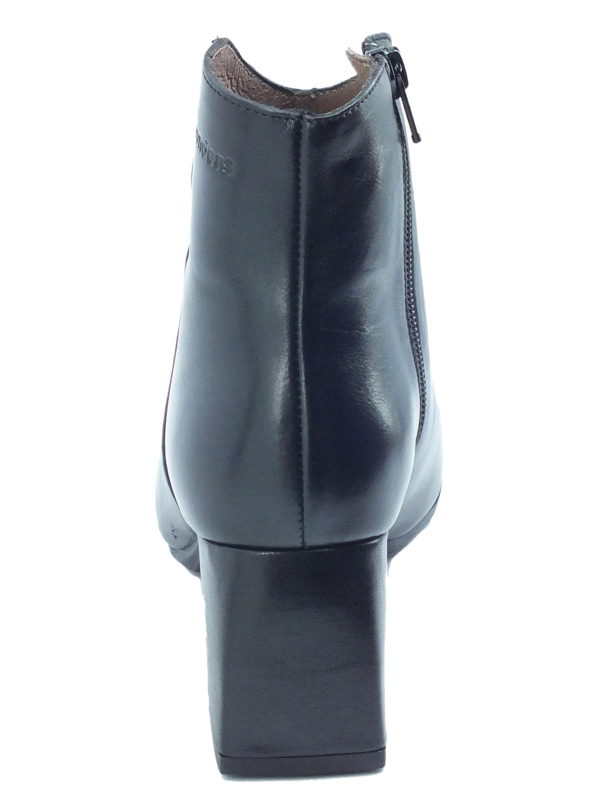 Wonders Wonders I-7735 ISEO I Negro Tronchetti accollati con tacco alto per Donna in pelle Negro