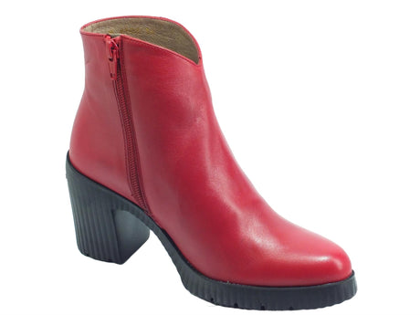 Wonders Wonders M-4513 Velvet Rubi Tronchetti accollati con tacco alto per Donna in pelle Rubi