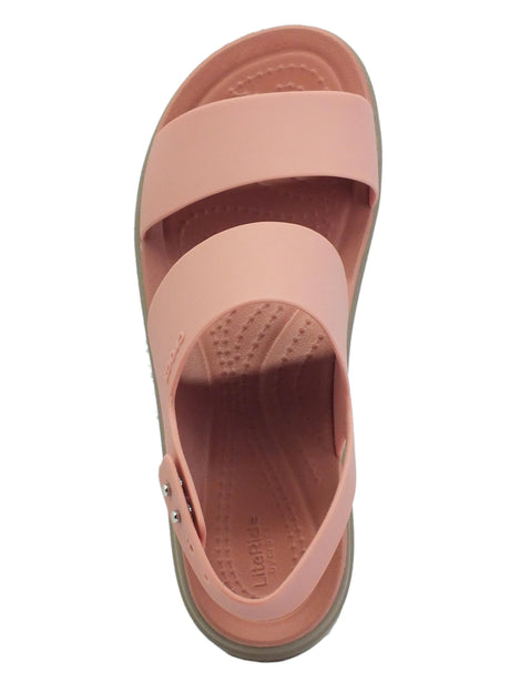 Crocs Crocs brooklyn low wedge pale blush Sandali per Donna in gomma rosa con zeppa rosa