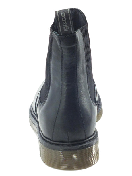 Igi&Co Igi&Co 8188300 Nappa Foulard Nero Scarponcini modello Beatles per Donna in pelle tacco basso nero