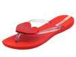 Ipanema Ipanema 82120 Maxi Fashion II Red Clear Infradito per Donna in caucciù con cuore Red