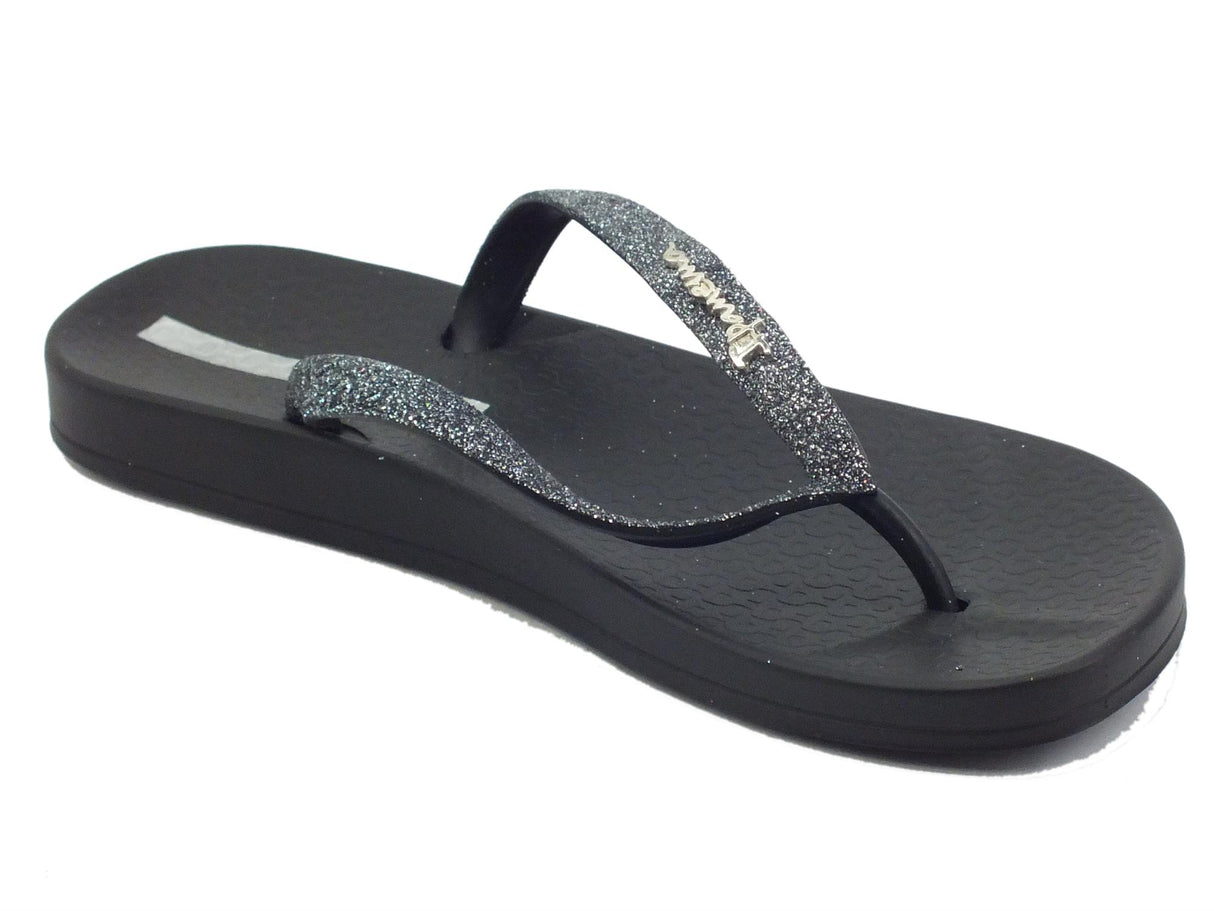 Ipanema Ipanema 83140 Anat Lolita Black Infradito per Donna in caucciù zeppa bassa Black