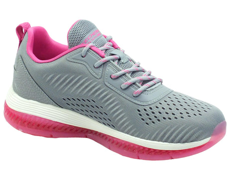Skechers Skechers Bobs Sport 117102 GRY Cool Chillin Gray scarpe sportive per Donna tessuto Gray