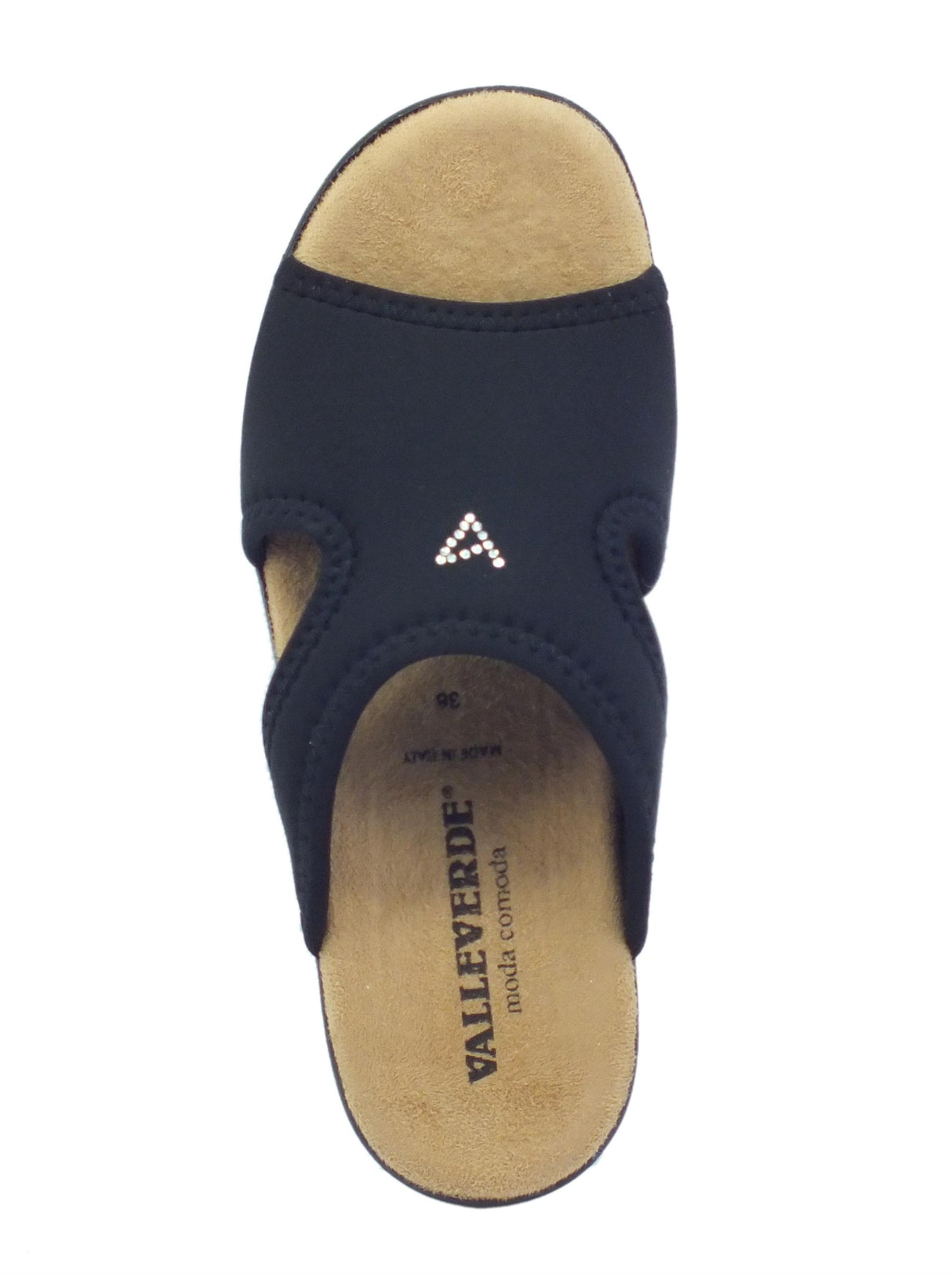 Valleverde Valleverde Pantofole Donna 25321 Nero sintetico nero Nero