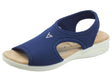 Valleverde Valleverde Sandali zeppa bassa Donna 25322 Blu sintetico blu Blu