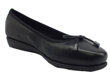 Valleverde ValleverdeVS10100 Nappa Nera Ballerine per donna in pelle nero