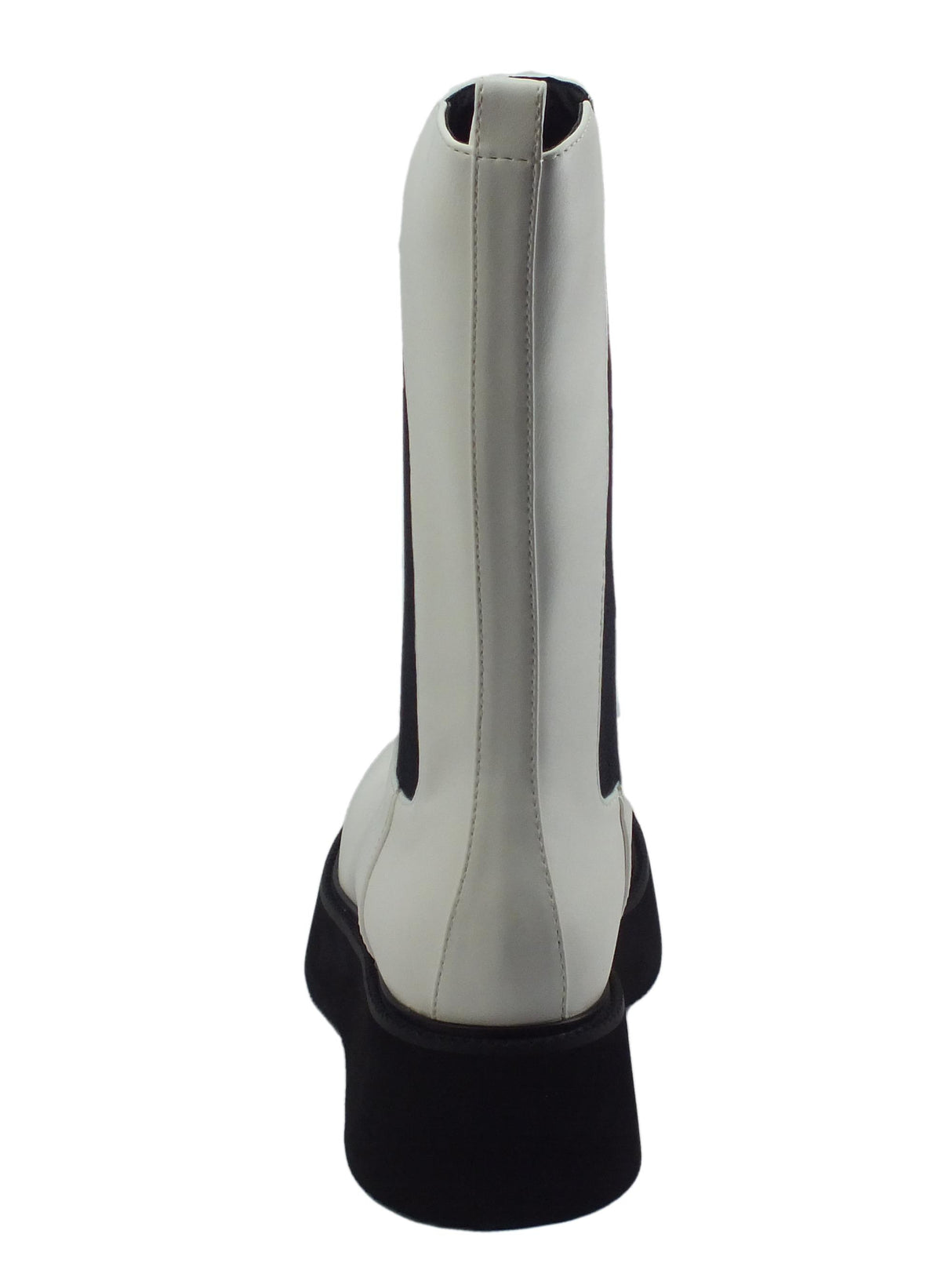 CafèNoir CAFèNOIR FL9040 Bianco Stivali per Donna in ecopelle doppio elastico laterale Bianco