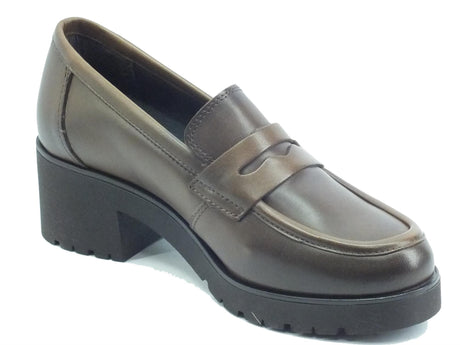 Cinzia Soft Cinzia Soft MI655035 Cuoio Mocassini classici per Donna in pelle con tacco medio Cuoio