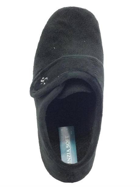 Cinzia Soft Cinzia Soft IEA3801 Negro Pantofole chiuse per Donna in tessuto con chiusra a strappo Negro