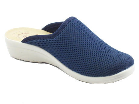 Fly Flot FlyFlot T4 368 FE Blu Pantofole per Donna in tessuto con sottopiede in pelle Blu