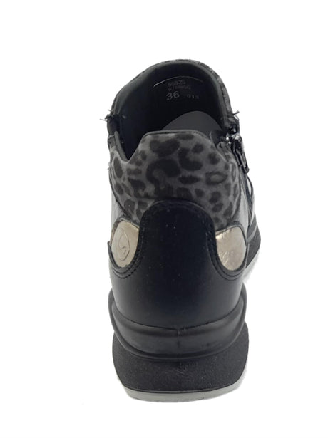 Grisport Grisport Active 6709o9G Nero Oxford Tronchetti per Donna in pelle con zeppa interna Nero