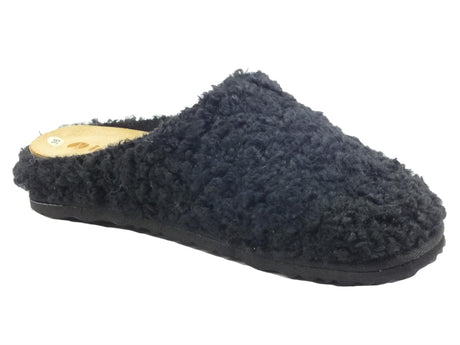 InBlu InBlu CS000033 Nero Pantofole per Donna in ecolana con sottpiede in pelle Nero